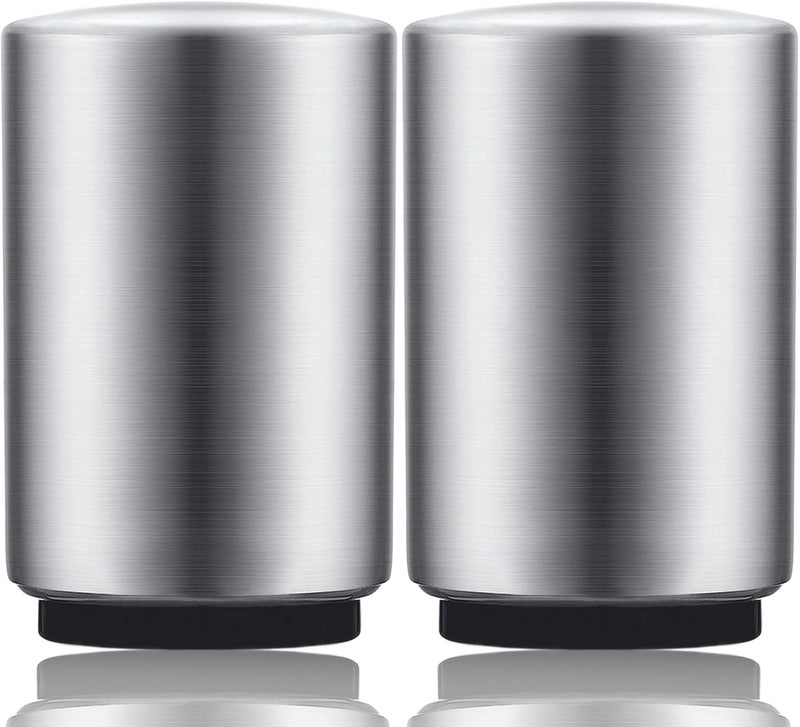 Swaytail 2PCS Premium Beer Bottle Opener, Automatic Stainless Steel Quick Pop the Top Can Openers by Magnet Catching No Damage Caps, Wine Accessory Push Down Off Magnetic Bartender Tool for Home Picnic Camping - Image 1